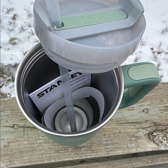 Stanley Quencher 2.0 Eucalyptus Insulated 40oz Tumbler. Personalized w/ Jen - Picture 5 of 8